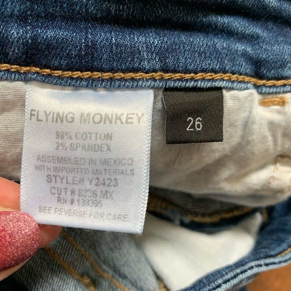 FLYING MONKEY SKINNY JEANS - Picture 5 of 6